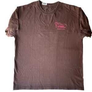 Port and Company Men’s Short Sleeve T-shirt size L, Brown, Girl Power